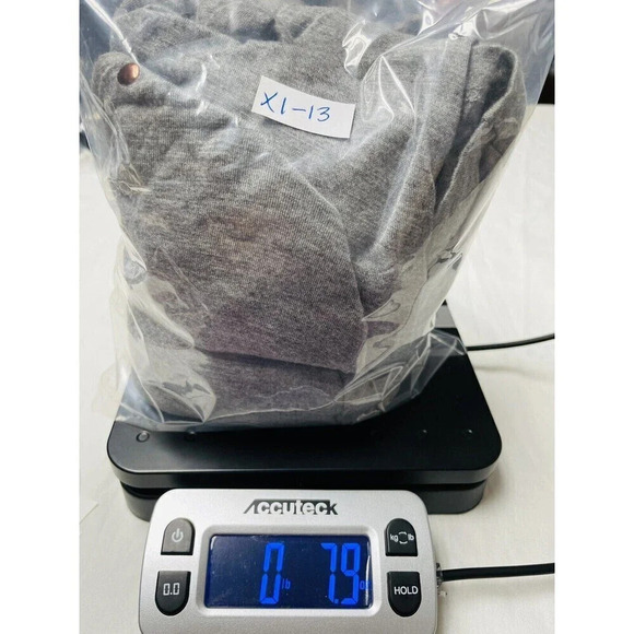 Soft Surroundings Waterfall Cardigan PL Studded Jersey Knit Stretch Viscose Gray - Picture 10 of 10